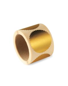 Etiquetes daurades per a Segells a Seco – or - Ø 55mm