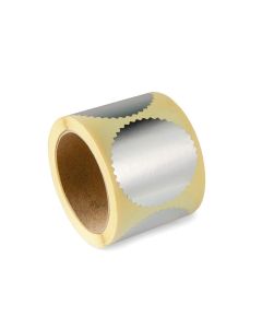 Etiquetes daurades per a Segells a Seco - plata - Ø 55mm