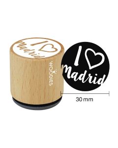 Segell Woodies - I love Madrid