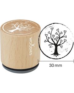 Segell Woodies - Tree with hearts