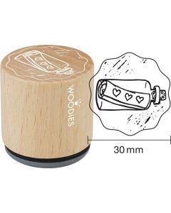 Segell Woodies - Heart bottle mail