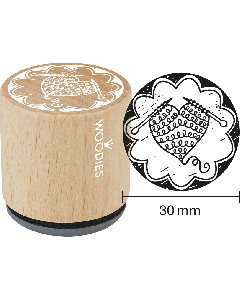 Segell Woodies - Heart knitted