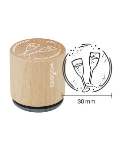 Segell Woodies - Glasses of chamapgne