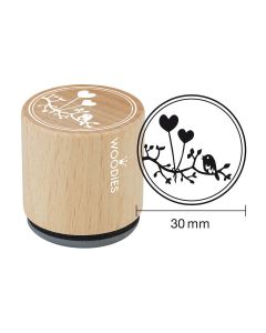 Segell Woodies - Heart balloon