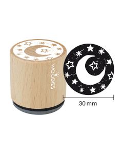 Segell Woodies - Moon and stars