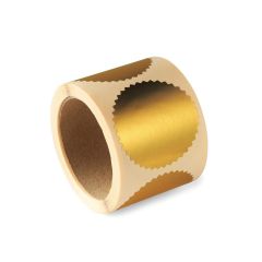 Etiquetes daurades per a Segells a Seco – or - Ø 55mm